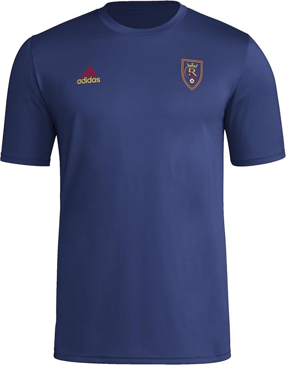 Adidas Mens Medium Pre-Game Real Salt Lake Navy Blue Short Sleeve T-Shirt G29-15